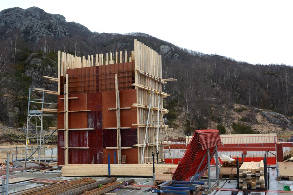 Bilder fra byggeplassen Bjerkreim helsesenter - Klikk for stort bilde